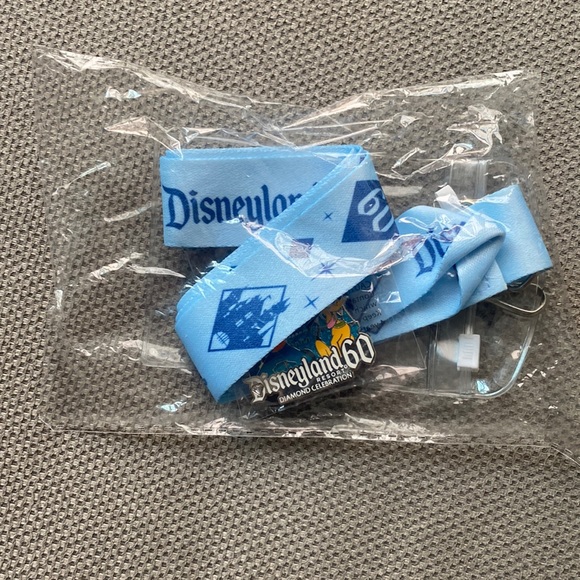 Disney pin and lanyard